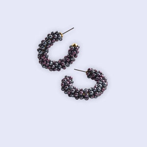 Perla Earrings- Black