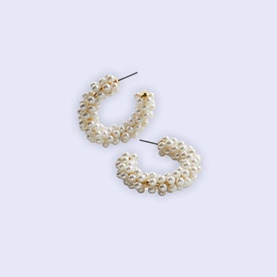 Perla Earrings- White
